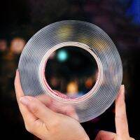 ✁❧✥ Nano tape 1M/2M/3/5M Nano Tape Double Sided Tape Transparent NoTrace Reusable Waterproof Adhesive Tape Cleanable Home gekkotape