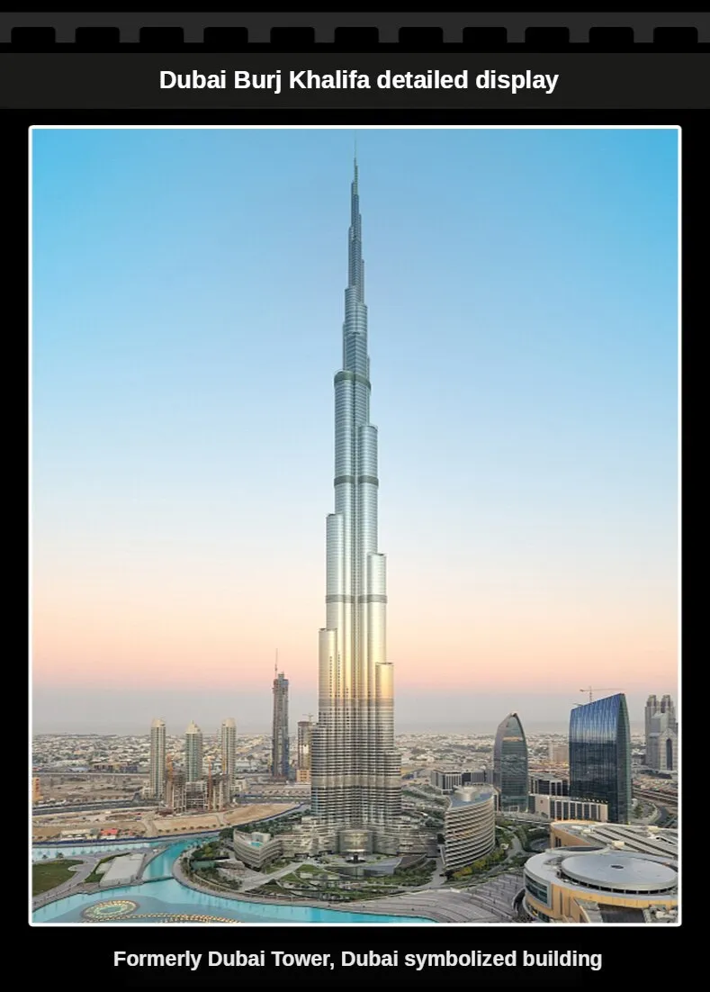 Mô Hình Tòa Nhà Dubai Burj Khalifa Lắp Ráp Các Khối Xây Dựng Nhỏ ...