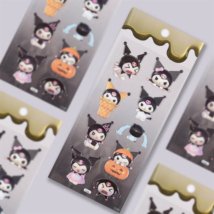 ace-one-wexia-โมเดล-sanrio-bubble-paste-goo-card-goo-แผ่นสติกเกอร์การ์ตูนทำรายงานด้วยมือ-diy-วัสดุบัตรบรรจุภัณฑ์อิสระ