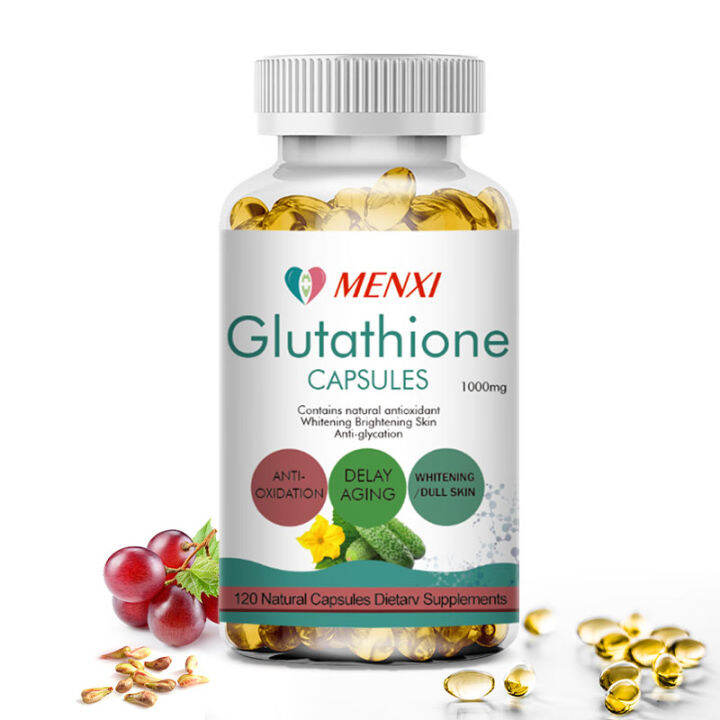 MENXI Best Glutathione Capsules Skin Whitening Natural Anti Aging ...