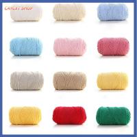 CAYCXT SHOP 100grams สีทึบ เสื้อสเวตเตอร์ หนา DIY เส้นด้ายขนสัตว์ ฝ้าย ถักมือ ถัก