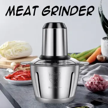 BEAR 2.0L Multi-Functional Stainless Steel Electric Food Chopper Mincer  300W Powerful Food Processor Meat Grinder Mixer For Home Kitchen