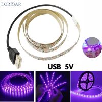 SMD 2835 5V USB Purple LED Strip Light Festoon Christmas Lights Leds Lamp Tape Lighting For Room TV Decor Backlight Decoration