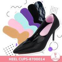 ※Heelplus 1คู่ แผ่นเจลรองส้นเท้ากันกัด กันหลวมรูปตัวที No.14☼