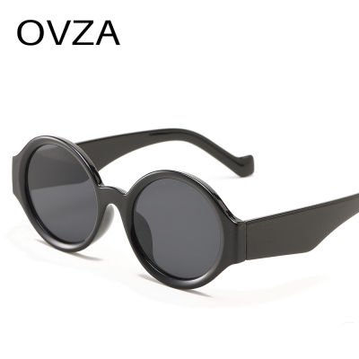 OVZA แว่นกันแดดผู้หญิงทรงกลมคลาสสิกแบรนด์นักออกแบบแว่นตาวินเทจย้อนยุคกรอบวงกลมชาย S6082