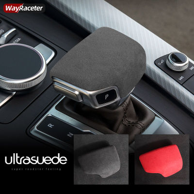 Ultrasuede Suede ห่อ LHD รถเกียร์ Shift Knob สำหรับ Audi Q7 4M A4 S4 B9 A5 RS4 RS5 Q5 SQ5 FY อุปกรณ์ตกแต่งภายใน