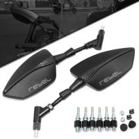 For Honda Rebel 300 Rebel 500 Motorcycle Rearview Mirror CNC Aluminum View Side Mirrors