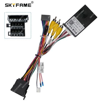 SKYFAME Car 16 Pin Stereo Wire Harness Adapter With Canbus Box Decoder For CHANA Changan CS35/CS55/CS75/CS15 ChAn-RZ-09