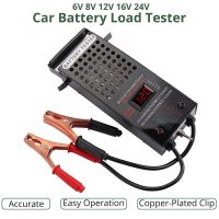 Automotive 6/8/12/24V Battery Load Tester Voltmeter Voltage Tester LCD Display for Car,RV, Motorcycles, ATV, Boats, Vehicle