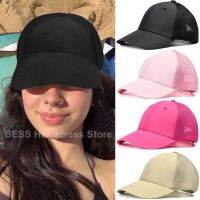 [Hat vendor]หมวกเบสบอลสำหรับแฟชั่นผู้หญิงและผู้ชายระบายอากาศได้ดีหมวกตาข่ายสีพื้นหมวกกันแดดแบบลำลองปีกกว้างใช้ได้ทุกเพศ