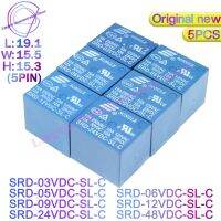 5Pcs Relays SRD-03VDC-SL-C SRD-05VDC-SL-C SRD-06VDC-SL-C SRD-09VDC-SL-C SRD-12VDC-SL-C 3V 5V 6V 9V 12V 24V 48V 10A 250VAC 5PIN