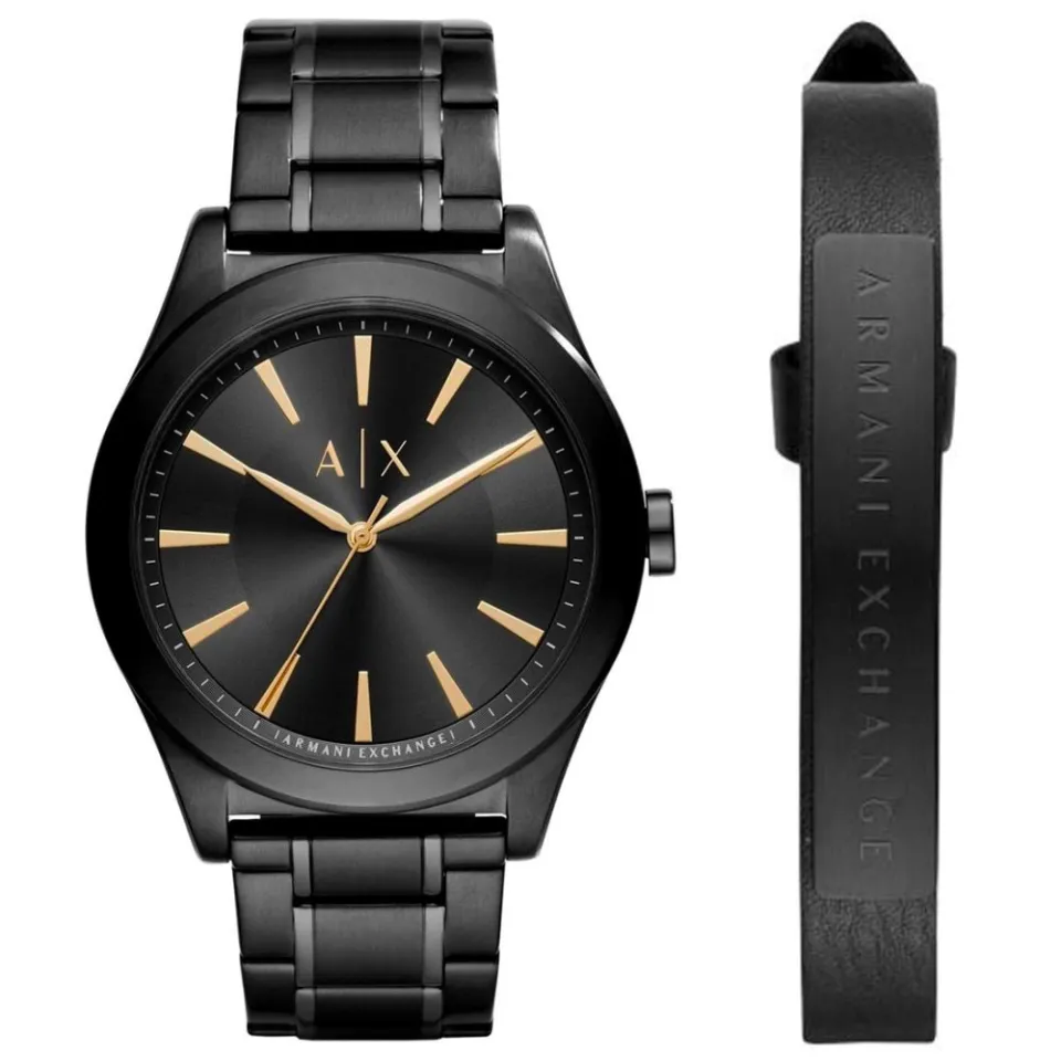 Armani exchange deals watch waterproof