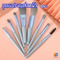 Time Zones ชุดแปรงแต่งหน้า 8  ชิ้น แปรงคิ้ว แปรงปัดแก้ม makeup brush set