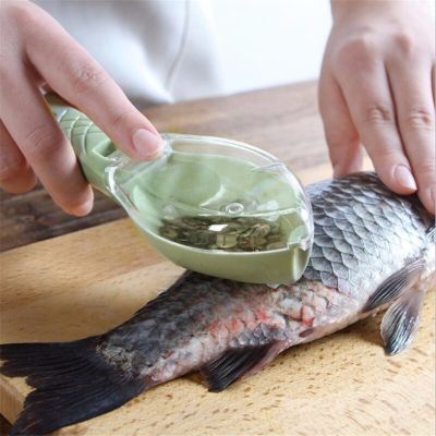 Creative Kitchen Tools Accessories Cozinha Fish Scale Remover Knife Cleaning Peeler Practical Kitchen Supplies Cooking Gadgets-C Graters  Peelers Slic