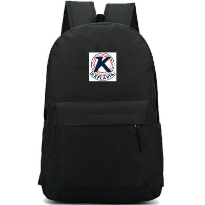 Knattspyrnudeild Keflavik backpack Team daypack K Football club schoolbag Soccer rucksack Satchel school bag Print day pack