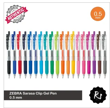 Zebra Sarasa Clip Gel Pen - 0.5 mm - Milk - 8 Color Set