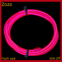 Zozo ✨Ready Stock✨ 1M Neon Light Dance PARTY Decor ไฟ LED โคมไฟยืดหยุ่น EL WIRE ROPE Tube Strip