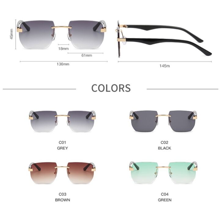2022-square-sunglasses-luxury-for-women-gradient-eyeglasses-female-ladies-rimless-eyewear-oversize-decorative-glasses-oculos-de
