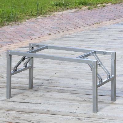 [Free ship] Table shelf foldable legs bracket folding iron frame dining