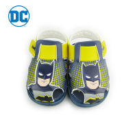 Shou Group Kids PVC Sandals with Batman pattern Yellow Colour  รองเท้าแตะPVCสวมรัดส้นสำหรับเด็ก ลายแบทแมน สีเหลือง