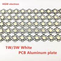 5pcs 3W white LED Heat Sink Aluminum Base Plate PCB Board Substrate 20mm LM Parts / Flashlight / Bulb Spotlight for DIY lights