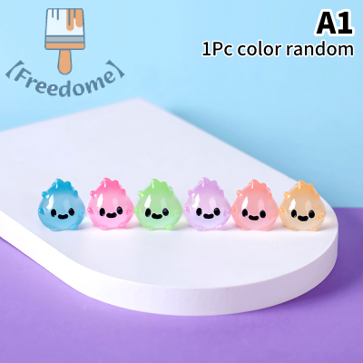 【Freedome】 1ชิ้นเครื่องประดับฮาโลวีนขนาดเล็กเรืองแสงสัตว์พืชอวบน้ำตกแต่งกระถางอุปกรณ์ตกแต่งภูมิทัศน์ขนาดเล็ก