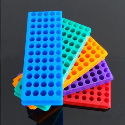 5pcs Tube Rack Double Panel 60 Positions Polypropylene PCR for Microcentrifuge Tubes 0.2/0.5/1.5/1.8/2.0ml