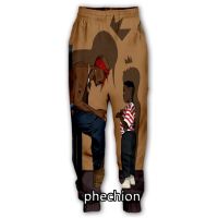 Phechion 2Pac แร็ปเปอร์สำหรับผู้ชายและผู้หญิง,2 Phechion ใหม่เสื้อผ้าแนวสตรีทพิมพ์ลาย3D แฟชั่นกางเกงลำลองกางเกงกีฬาทรงหลวมสำหรับผู้ชาย F185ยาว