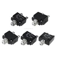 5A/10A/15A/20A/30AMP Push Button Resettable Thermal Circuit Breaker Panel Mount Electrical Circuitry Parts