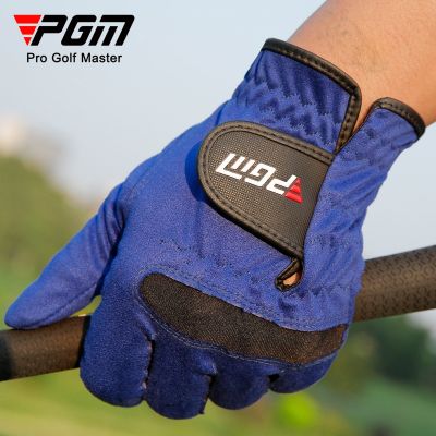 PGM Golf Gloves Mens Microfiber Cloth Velcro Non-slip Soft Comfortable Sweat-absorbing Breathable Spot Wholesale golf