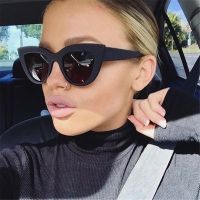 【cw】 Vintage Oversized Cat Eye Sunglasses for Women Sun Glasses UV400 Protection Female Shades Cylcing Glasses Trendy 【hot】 !