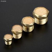 5Pc Brass Pneumatic Air Breather Vent Silencer Muffler Pneumatic Fitting Noise Filter Reducer Connector 1/8 1/4 3/8 1/2 Threaded