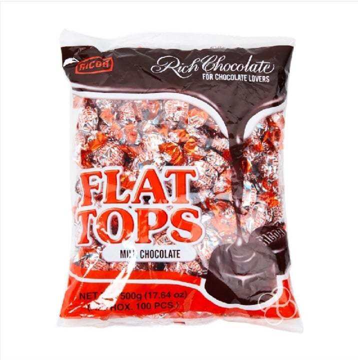 Ricoa Flat Tops Milk Chocolate 500g Lazada Ph