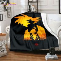 Anime Goku Blanket Sofa Cover Cartoon Blankets for Picnic Hiking Ultra-Soft Bed Sheet Warm Bedspread Bedding Decor