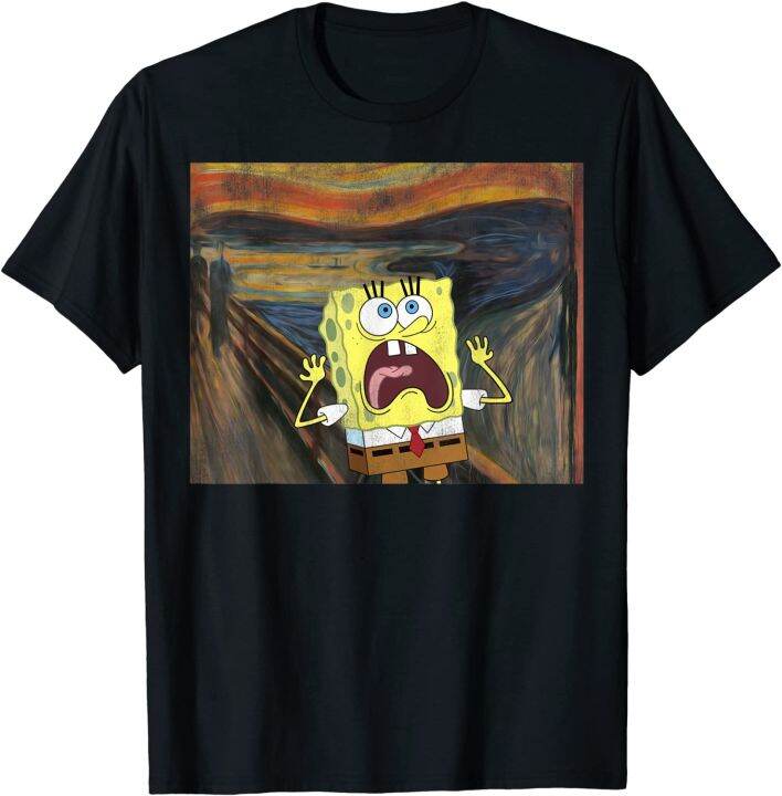 SpongeBob SquarePants Scream Painting TShirt Lazada PH