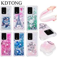 [Beike electronic] เคสโทรศัพท์สำหรับ Coque Samsung Galaxy S20 Plus S20 Ultra S 20เคสแฟชั่น Glitter Liquid Soft ซิลิโคน TPU Anti-Fall Cover Capa