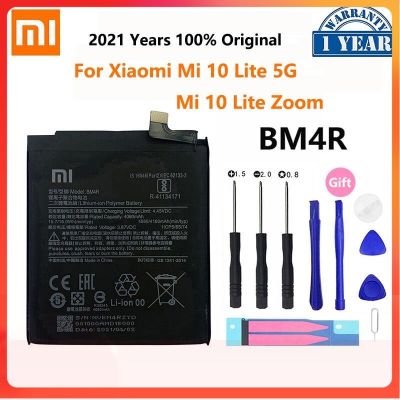 100% Original XIAO MI BM4R 4160MAh แบตเตอรี่โทรศัพท์สำหรับ Xiaomi Mi 10 Lite 10 Lite 5G ซูมเปลี่ยนแบตเตอรี่ Bateria