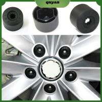 QUYAN 20pcs อุปกรณ์ภายนอกอาคาร สำหรับกอล์ฟโบรา สำหรับ Passat สำหรับ Jetta ฝาครอบสลักเกลียว พร้อมเครื่องมือกำจัด สำหรับ VW น็อตดึงล้อ