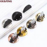 KK&amp;FING Magnetic Door Suction Stainless Steel Door Stopper Silent Metal Hemispherical Door Blocking Turtle Top Door Stoper Door Hardware Locks