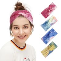 5 Color Headbands for Women Non Slip Elastic Hair Bands Yoga Workout Running Sport Sweat Hair Wrap for Girls