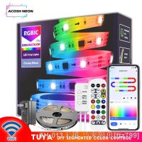 【LZ】♤∈  WS2811 DreamColor LED Strip Lights16.4ft RGBIC TUYA Wi-Fi Phone App Controlled Waterproof Smart Music Sync Light Strip