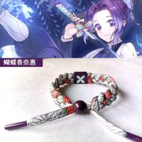 Bracelet Hand-woven Anime Theme Bracelet Peripheral Couple Accessories Holiday Gifts Anime Demon Slayer Cosplay Kamado Tanjirou