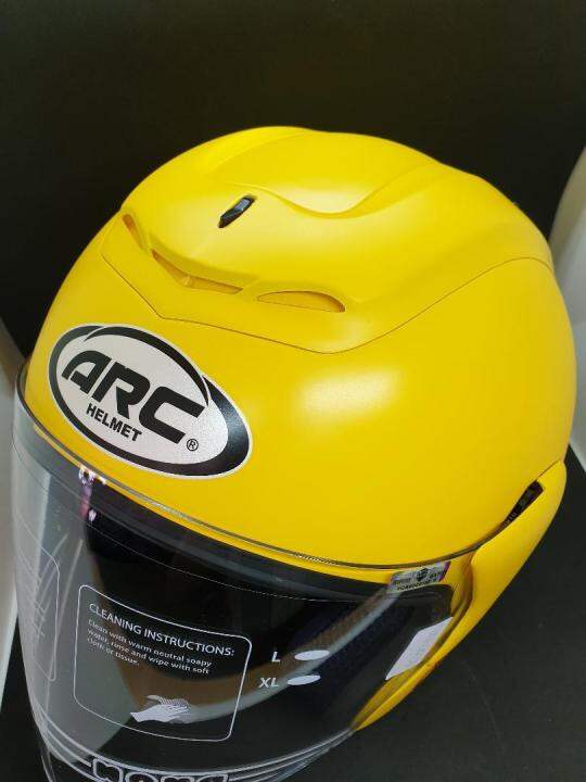 ARC RITZ HELMET ( MATT YELLOW ) | Lazada