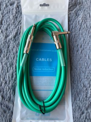 สายแจ็คกีต้าร์ Cable อย่างดี ยาว 3 เมตร ยี่ห้อ Acoustic (สีเขียว)