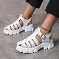 【CW】 New Women  39;s Sandals Breathable and Designer Toe Thick Bottom Platform Roman Womes