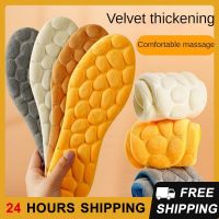 ☸ Soft Massage Memory Foam Insoles Plus Fleece Thick Winter Warm Shoes Pads Men Women Breathable Cushion Sport Running Insoles