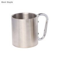 ?Best Buyle 220ml Travel Water bottle ถ้วยสแตนเลส TRAVEL MUG with Handle Coffee CUP