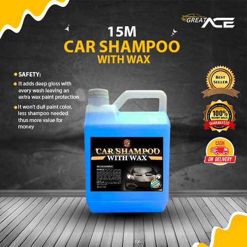 15M CAR SHAMPOO WITH WAX - REMOVE DIRT AND GRIMS / EXTRA WAX PAINT ...