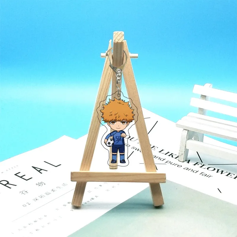 XP Blue Lock Keychain Anime Keyring Acrylic Cute Bag Pendant Cartoon Yoichi  Bachira Key Chain Gifts PX