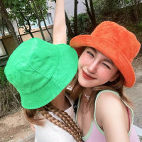 [hot]2022 Autumn Terry Cloth Towel Bucket Hat Women Men Candy Colors Panama Sun Fisherman Hat Towel Fisherman Hat